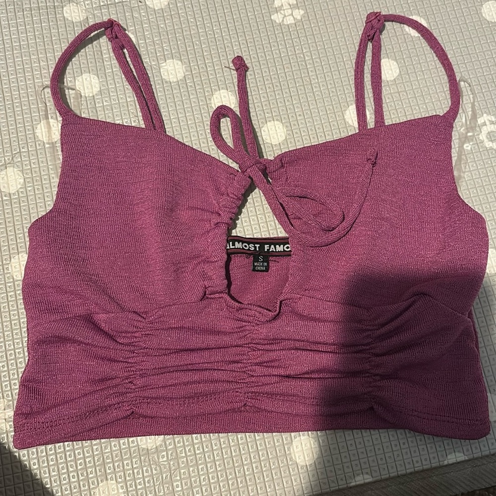 Purple bustier